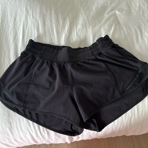 Black lululemon shorts size 6, used but in perfect condition! Open to offers!